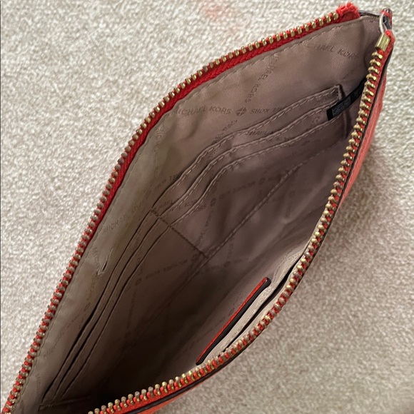 Michael Kors Vibrant Red Wristlet - Picture 14 of 15